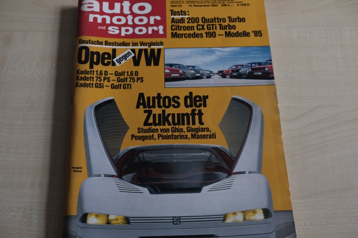 Deckblatt Auto Motor und Sport (23/1984)